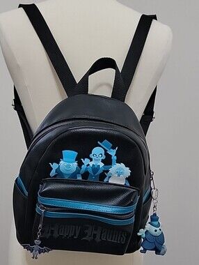 Disney Black Backpack with Blue Ghost Characters